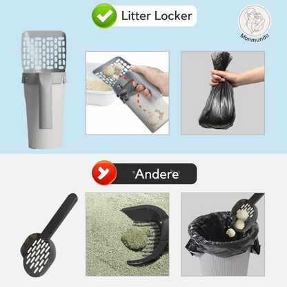 Litter Locker de 2-in-1 Kattenbakschep met opvangcontainer